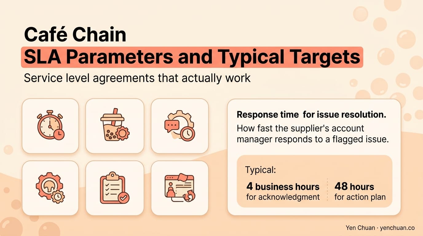 Café Chain SLA Parameters and Typical Targets